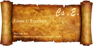 Cseri Eszter névjegykártya